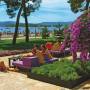 Chorvátsko - Lavender bed bar pri hoteli Adriatic nahlad