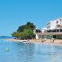Chorvátsko - hotel Miran a pláž nahlad