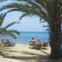 Cyprus - pláž pri hoteli Louis Phaethon Beach nahlad