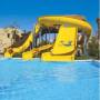 Egypt - Hurghada, bazén hotela Grand Plaza Resort so šmykľavkami nahlad