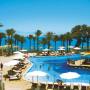 Egypt - Taba, hotelový areál Hilton Taba s bazénom nahlad