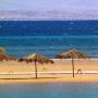 Egypt - Taba, pláž hotela Intercontinental Taba Heights nahlad